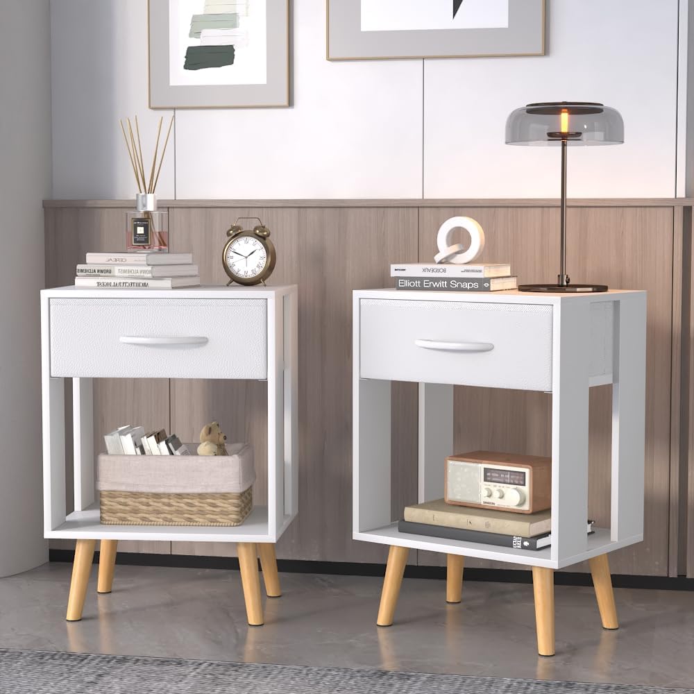 OYRREU Bedside Table Bedside Table Bedside Table Bedside Table Bedside Table Bedroom Bedside Table Small Set of 2 Bedside Table Furniture with Drawers