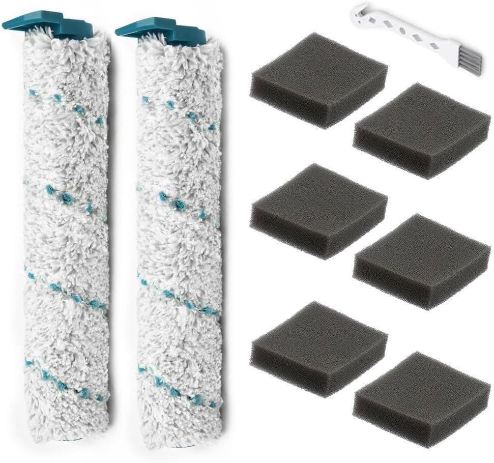 Cleaning Essentials Leifheit Aqua PowerVac Accessory Set with Removable Roller Brushes and Sponge Filters