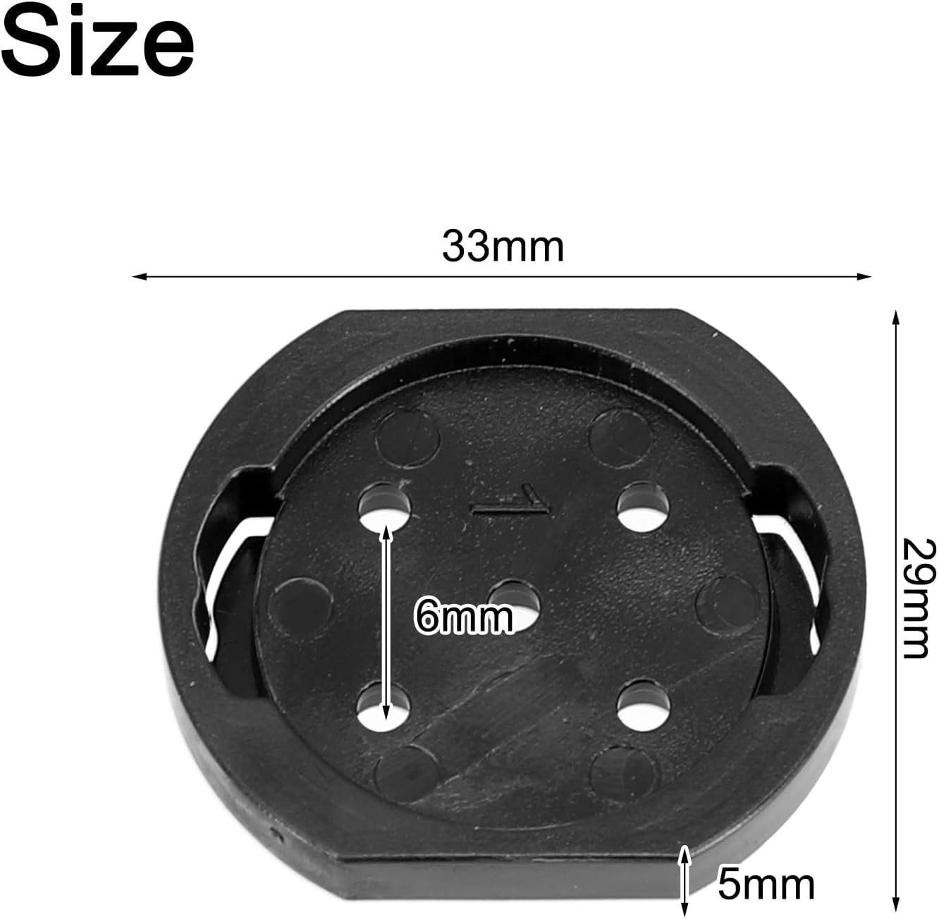 Cycling Computer Mount, Black Nylon Bike Computer Replacement Bike Mount Fixed Mount for Garmin Bike Parts for Bryton