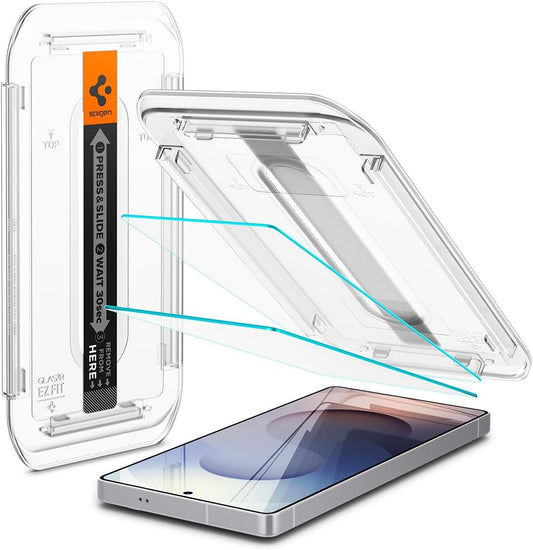 Spigen Tempered Glass Screen Protector [GlasTR EZ FIT] designed for Galaxy S25 Ultra [Case Friendly] - 2 Pack