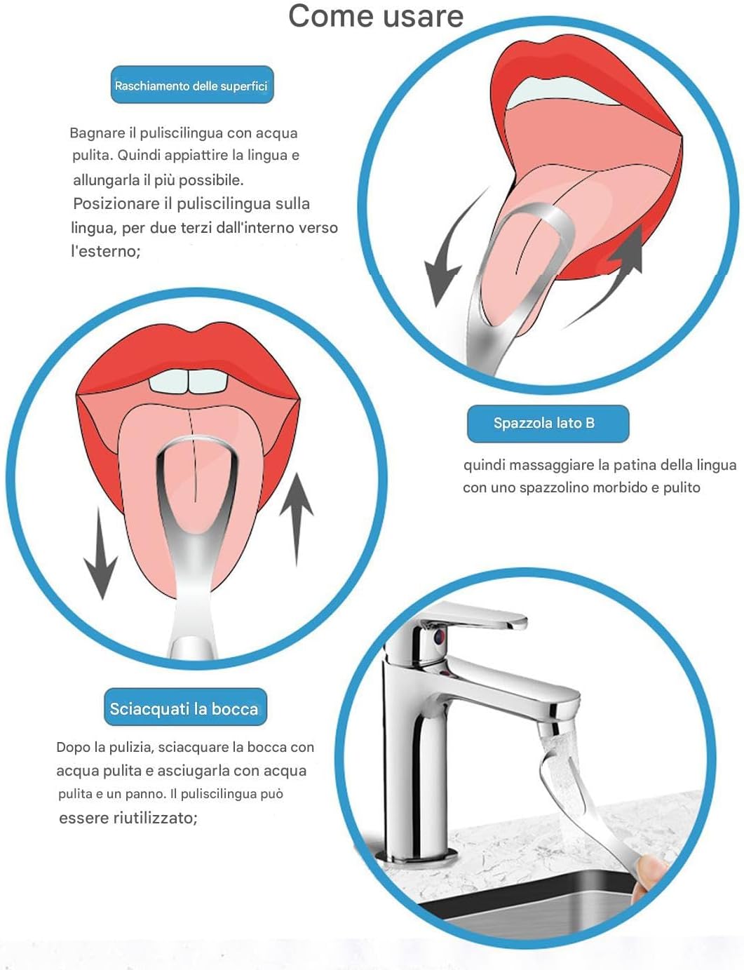 Tongue Scraper, Oral Care Cleaning Tool, Stainless Steel Material, Fan Shape Tongue Scraper Cleaner, Daily Breath Solution For Adults In Bathroom, 5.5x1 In, Silver, 1 Pack