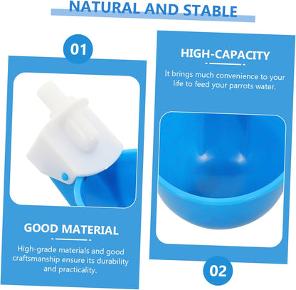 TOYANDONA 5 Pezzi Tazza Abbeveratoio per Pollame da Design Resistente e Compatto per Galline e Uccelli Materiale e Facile da Utilizzare