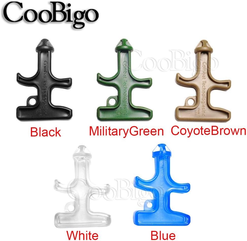 5 Pack Mixed Colors Portable Self Defense Stinger Duron Steel Drill POM Protect Combat Tool Key Chain Outdoor Camping Survival Tactical Kits, Mixed Colors, Medium
