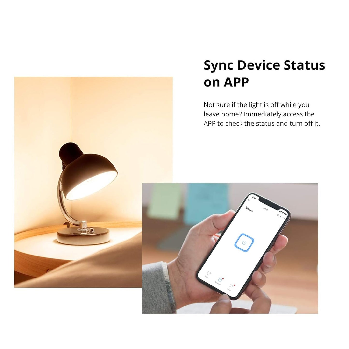 SONOFF Basic R2 10A Smart WiFi Wireless Light Switch, Universal DIY Module for Smart Home Automation Solution, Compatible with Alexa & Google Home Assistant, Compatible with IFTTT, No Hub Required