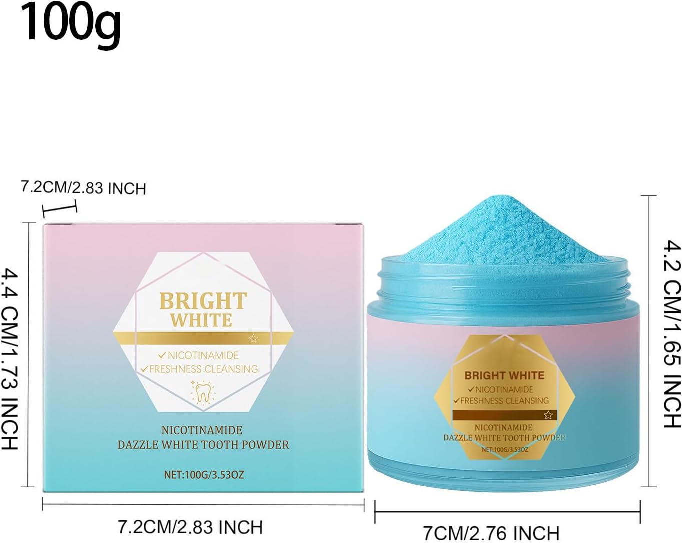 Polvere Di Minerali Per Catering - Polvere Dentale Da 100 G Con Effetto Sbiancante | Care Orale Naturale Della Polvere Di Carbone | Igiene Orale | Pulizia Per Bambini E Anziani Adulti