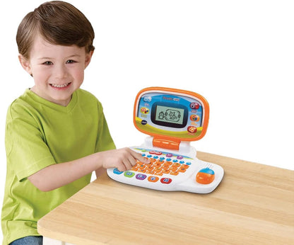 VTech - My Laptop - Educational Laptop Toy for Kids - 155403, White/Orange