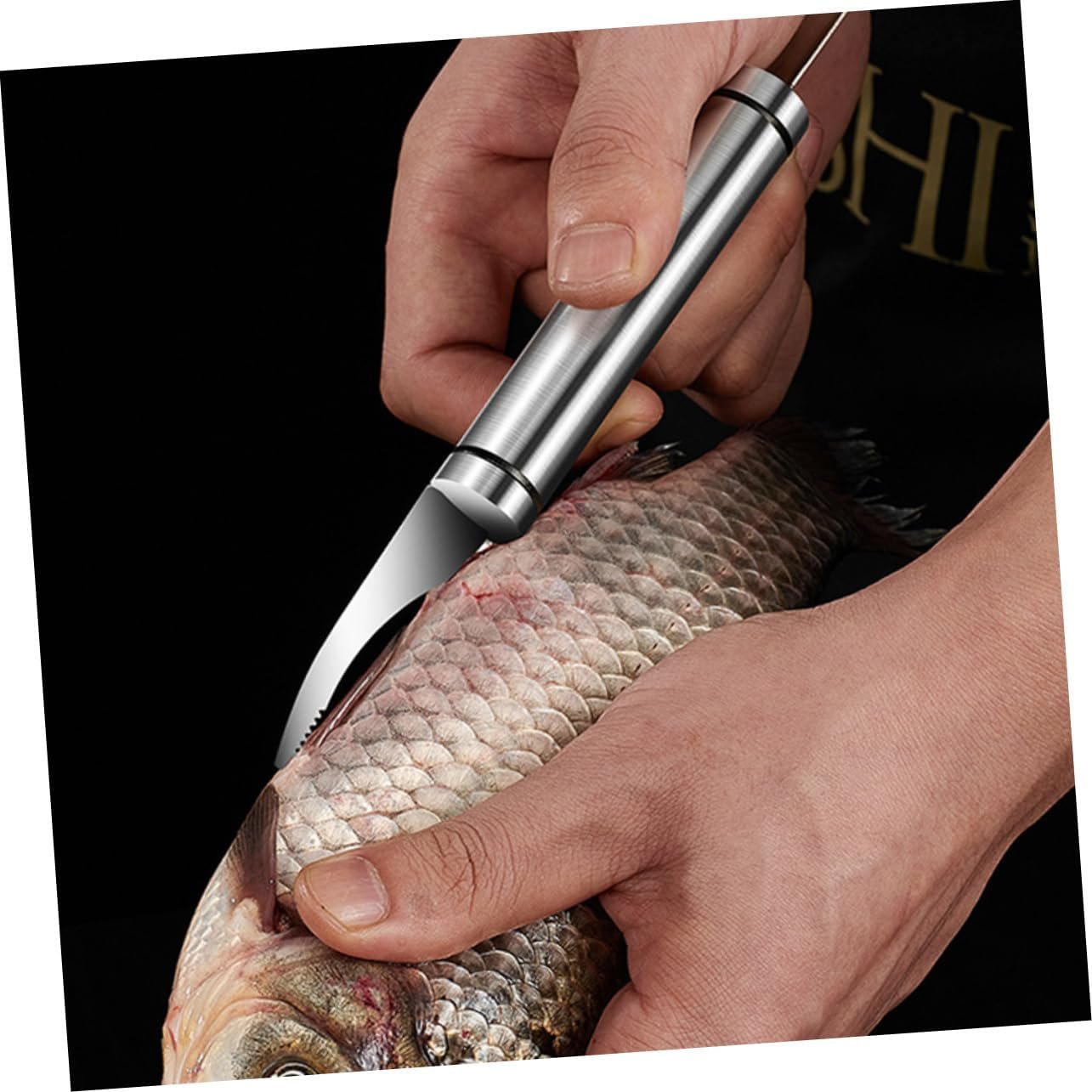 Alipis 4 Pezzi Taglia Gamberetti Freddo Cucina Gadget Crepe Pulitore di Gamberetti Roti Poggiautensili per Granchio Macchina Automatico Utensile Reti da Pesca Silver Acciaio Inossidabile