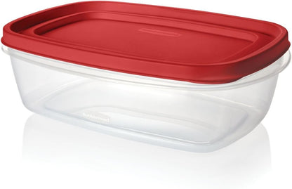 Rubbermaid Easy Find Lids Food Storage Container, 8.5 Cup, Racer Red