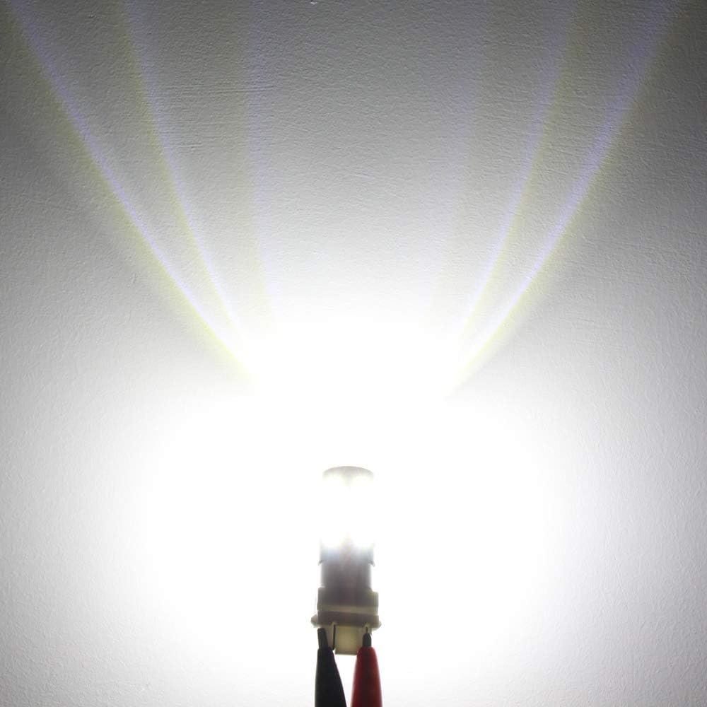 Alla Lighting 2800lm T25 3156 3157 LED Bulbs, White Reverse/Signal/Brake Tail/DRL Lights 4114 3056 4057 4157 3457K 3057 6000K Xenon Xtreme Super Bright 12V 5730 33-SMD Upgrade