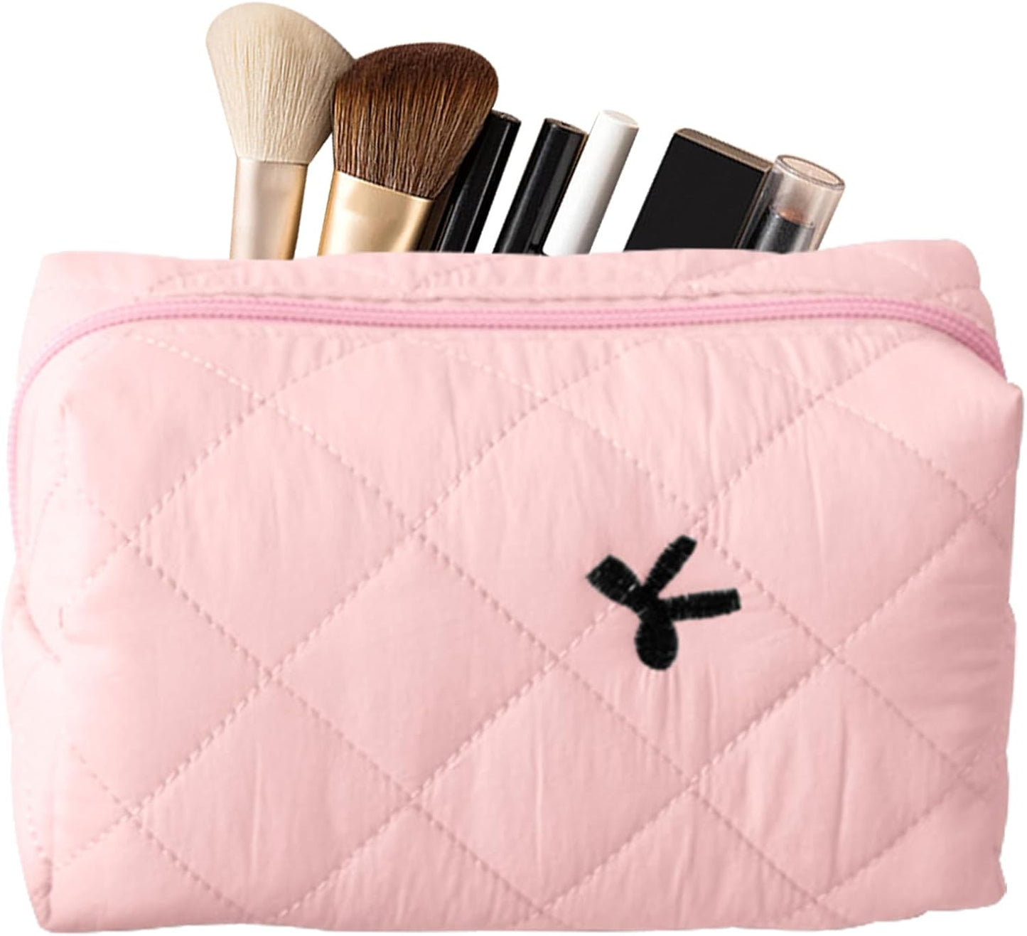Aesthetic Pencil Purse, borsa da bagno e makeup Pouch, accessorio da viaggio, per donne e ragazze, ideale per organizzare cosmetici ed essenziali, 16 x 9 cm, rosa, Se référer au descriptif,