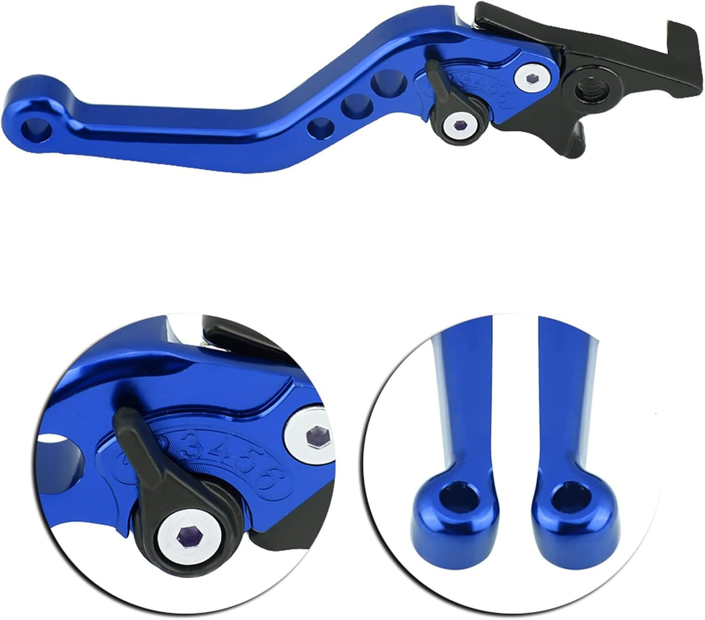 Premium CNC in Alluminio in Lega di Motocicletta per Motociclette di Modifica della Leva del Freno a Disco con Prestazioni Stabili Gy6 Xmax 400 per lo Spostamento Sotto (rosso) (BLUE)