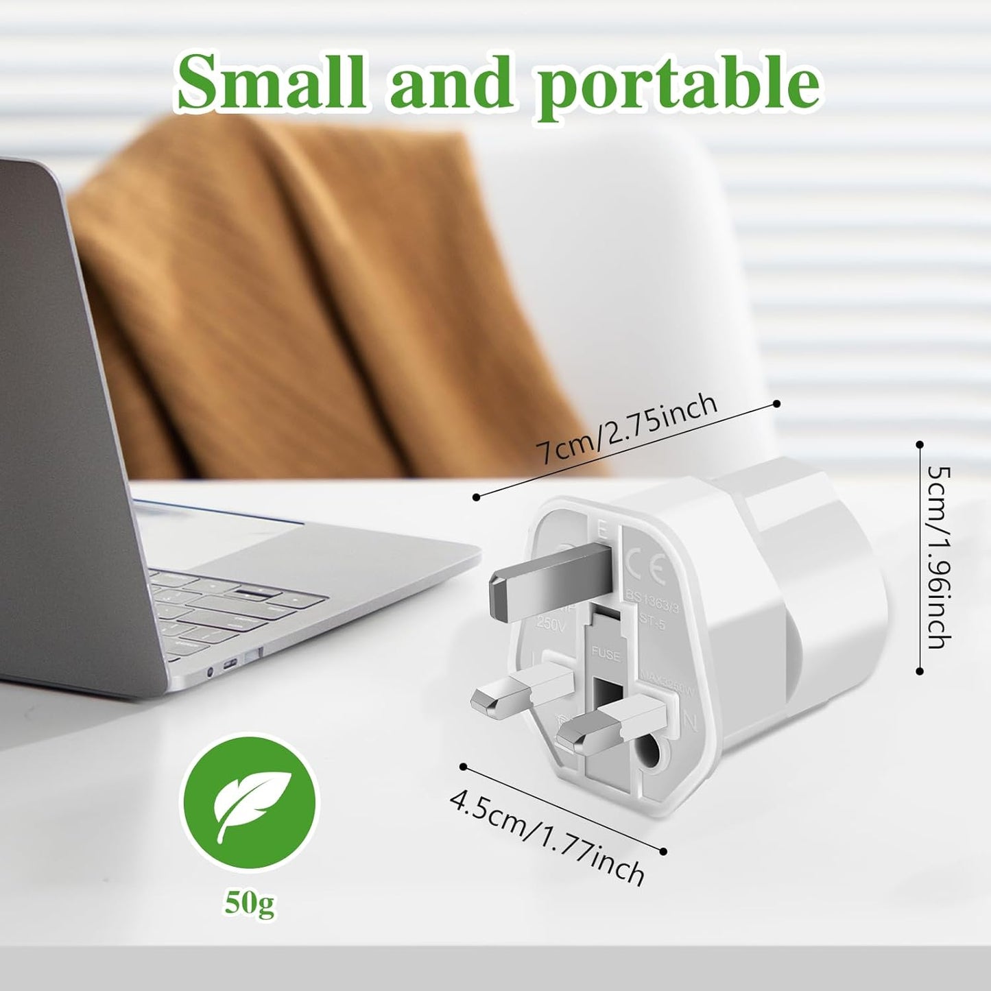 UK Plug Adapter,2pcs UK Plug to Italian Plug Adapter and Universal Travel Adapter, UK to Italy Adapter for Great Britain Qatar Ireland Maldives, Type G