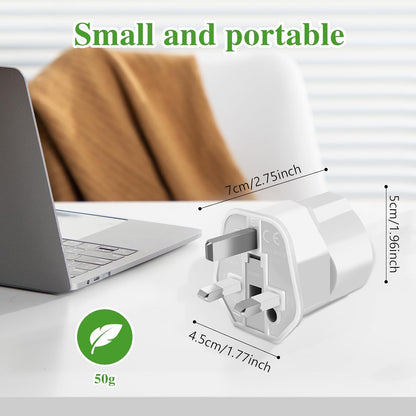 UK Plug Adapter,2pcs UK Plug to Italian Plug Adapter and Universal Travel Adapter, UK to Italy Adapter for Great Britain Qatar Ireland Maldives, Type G