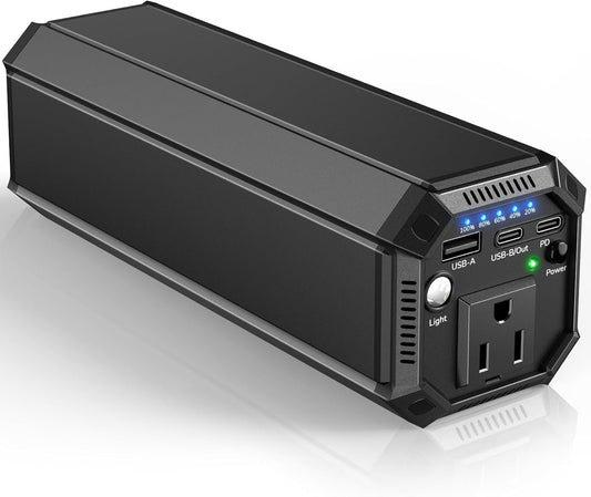 Portable Power Bank with AC Outlet,120W/31200mAh Laptop Power Bank,65W PD External Battery Pack Charger.Travel Laptop Charger for Outdoor Camping,Home Emergency