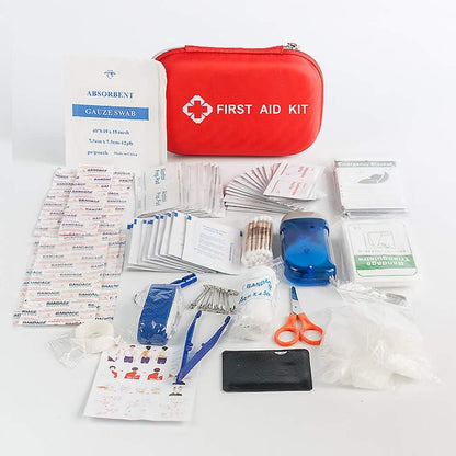 First Aid Kit -190 Pieces of First Aid Supplies, Travel Size Home Portable Medical Survival Kit, Lightweight Compact Pocket Aid Kit for Sports Outdoor Survival, Compatible Outdoor Gear Emergency Kits Trauma Bag