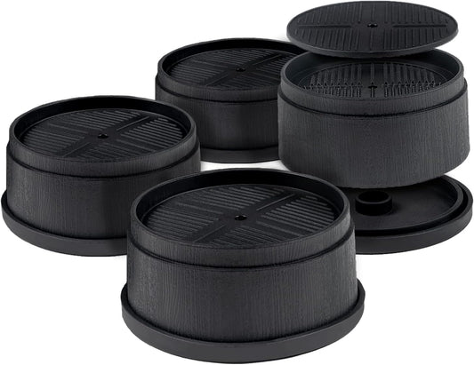 Uping Bed Risers for Furniture Risers Bed Risers Furniture Risers, Add 4 cm or 8 cm in Height (4 Pieces, Black)