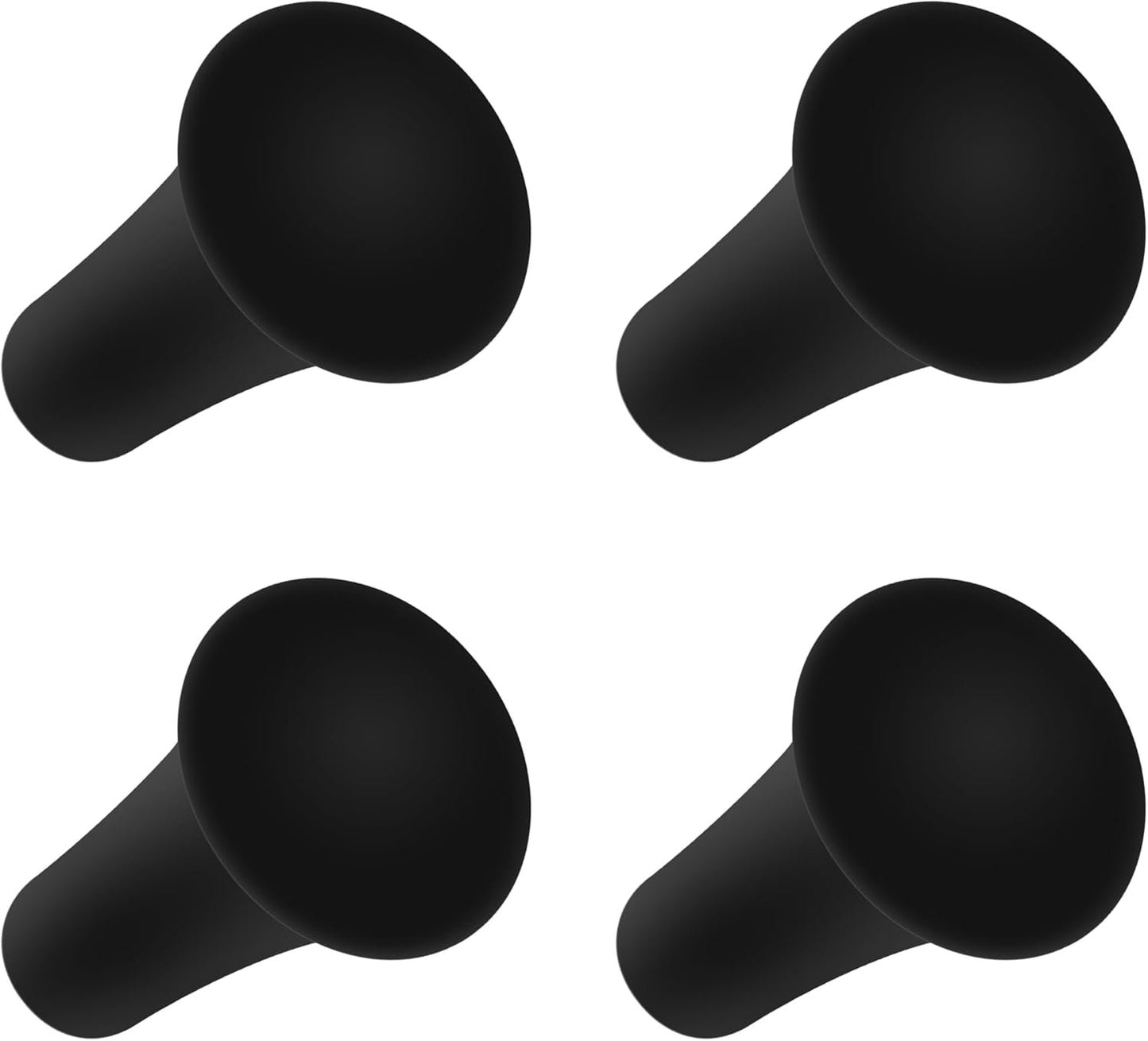 iSaddle Rubber Cap for X-Grip Mount Holder Compatible With RAM Bicycle Motorcycle Phone Holder Stand - Non-Slip Bracket Replacement (4PCS Black)