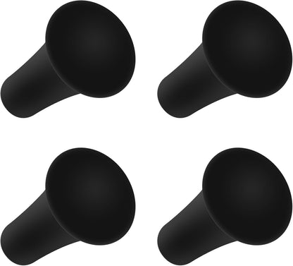 iSaddle Rubber Cap for X-Grip Mount Holder Compatible With RAM Bicycle Motorcycle Phone Holder Stand - Non-Slip Bracket Replacement (4PCS Black)