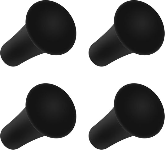 iSaddle Rubber Cap for X-Grip Mount Holder Compatible With RAM Bicycle Motorcycle Phone Holder Stand - Non-Slip Bracket Replacement (4PCS Black)