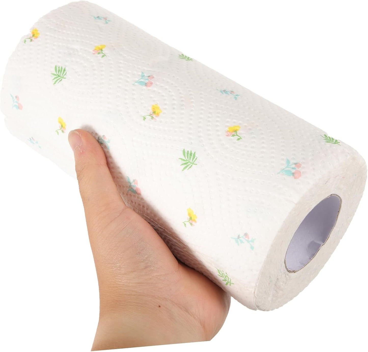 Gatuida 1 Roll Convenient Kitchen Paper Towels Absorbent Durable Water Locking Random Printed Design for