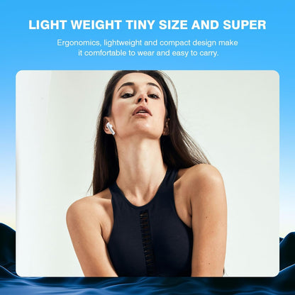 Wireless Earbuds Bluetooth 5.3 LED Display Headphones with ENC Mic,40H Bluetooth Earphones in Ear Deep Bass Stereo Sound,Mini Ear Buds IP6 Waterproof,Touch Control for Work Sport