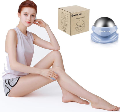 MURLIEN Ice Therapy Massage Roller Ball, Manual Massager for Trigger Point, Deep Tissue Massage, Alleviating Muscle Tension and Pain Relief, Suitable for Neck, Back, Shoulders, Arms, Legs, Thighs etc