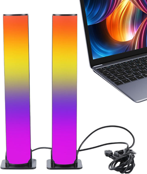 Office Ambient Lighting, RGB Lighting Bar, Smart Decorative Office Light - Lampada Di Controllo Vocale, Elegante Decorazione Da Tavolo Per Camera Da Letto, Soggiorno, Raccolta