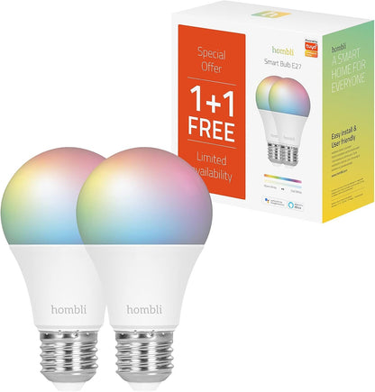 Hombli - E27 Smart Bulb - Color and Tunable White - Promo Pack