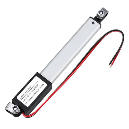 NORJIN DC12V 3inch Stroke Min Linear Actuator with Mounting Bracket 64N/14lbs Speed 15mm/s, Waterproof Electric Actuator Motor for TV, Table, Cabinets, Window Opener, Home Automation