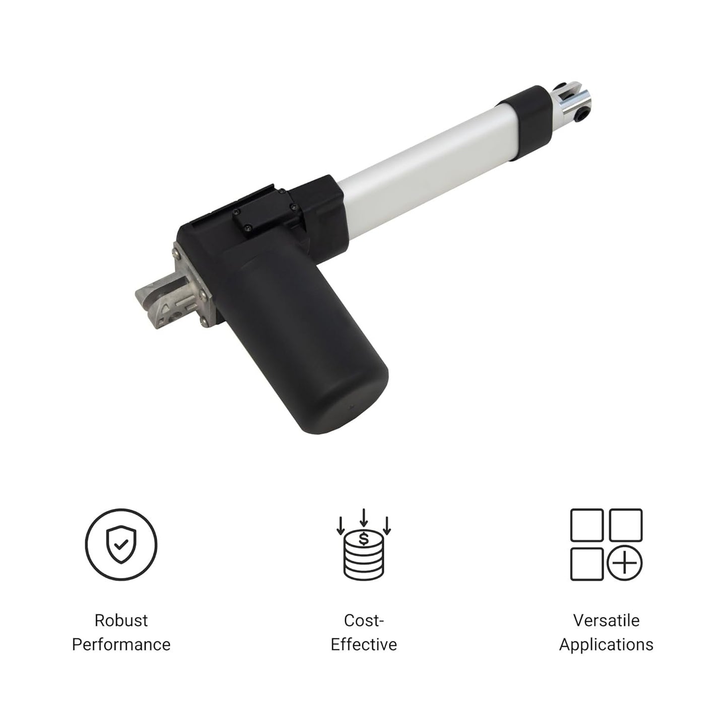 Progressive Automations 24V Electric Linear Actuator - 16 inches Stroke, 100 lbs Force - Innovative Motor, Durable Stroke, IP66 Water Resistance for Outdoor, Automotive, Home Automation - PA-04