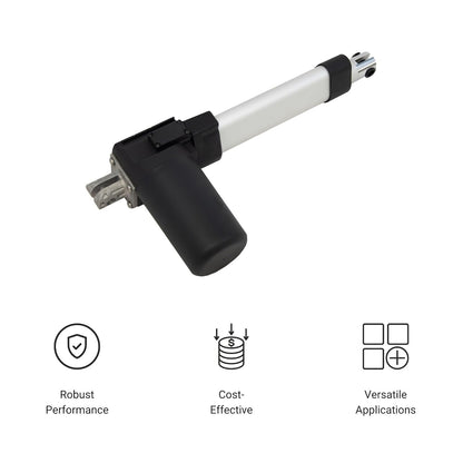 Progressive Automations 24V Electric Linear Actuator - 16 inches Stroke, 100 lbs Force - Innovative Motor, Durable Stroke, IP66 Water Resistance for Outdoor, Automotive, Home Automation - PA-04