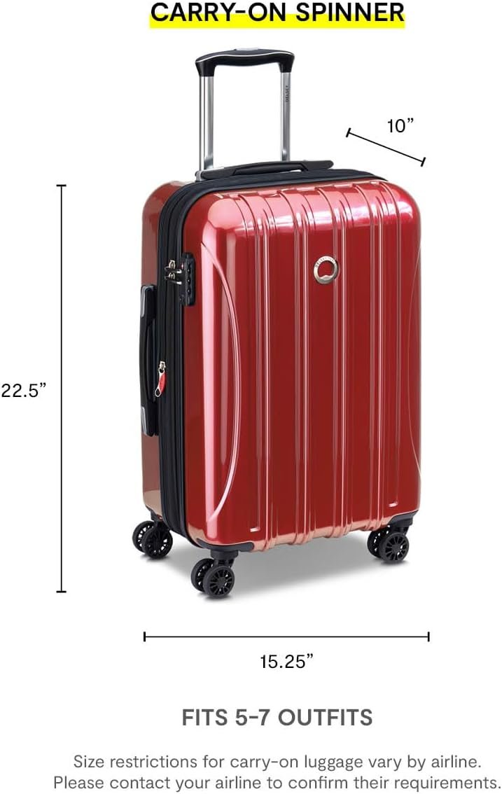 Delsey Helium Aero Carry-On Spinner Trolley, Titanium, One Size