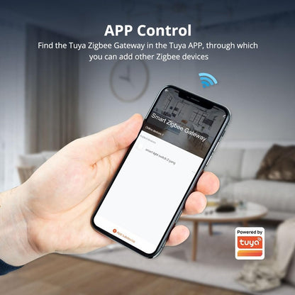 Tuya Zigbee 3.0 Hub Gateway with Antenna for Smart Home Automation, Compatible with Alexa/Google Home, Work with Tuya ZigBee Smart Devices