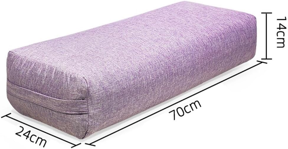 MTSDM Yoga Bolster Pillow, Versatile Rectangular Yoga Support Pillow Premium Meditation Cushion, Versatile Yoga Support Pillow, Yoga Pillow Cushion Waist Pillow Professional Auxiliary Tool