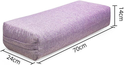 MTSDM Yoga Bolster Pillow, Versatile Rectangular Yoga Support Pillow Premium Meditation Cushion, Versatile Yoga Support Pillow, Yoga Pillow Cushion Waist Pillow Professional Auxiliary Tool