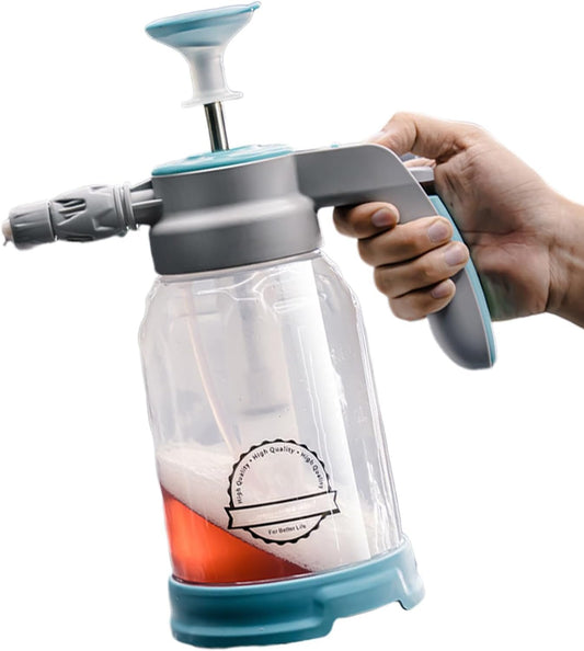 Car Wash Nozzle, Portable Foam Sprayer, Vehicle Soap Dispenser, 12.99 x 4.92 inches High-Pressure Spray Power, Adjustable Foam Output, Ideal for Auto Detailing & Home Cleaning