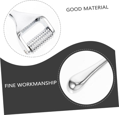 Generico 1pc Beauty Device Wrinkle Remover Walker Massager Zinc Alloy Facial Skin Care Cleanser for Skin Care Silver
