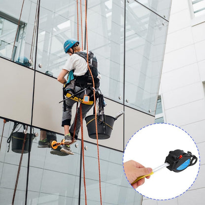 Lwuey Self Retracting Lifeline, 1.6M Telescopic Fall Protection Roofing Safety Heavy Duty Snap Hook Harness Anti Quick Action Braking System Restraint Device Retractable Lanyard Outdoor Work Equipment