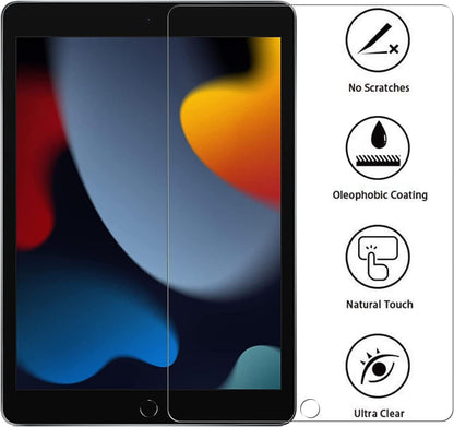 XunyLyee 2 Pack, Tempered Glass Screen Protector for iPad 9th/ 8th/ 7th Generation (10.2 Inch, 2021/2020/2019 Released) Easy Installation Bubble Free