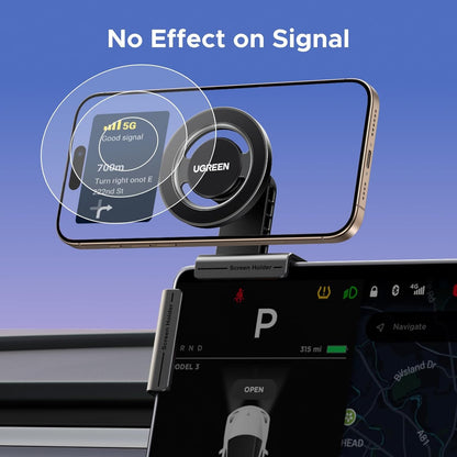 UGREEN Phone Holder for Tesla Model 3 Y Magsafe Car Mount Magnetic Phone Holder Strongest Magnet Power Compatible with iPhone 16 15 14 13 Plus Pro Max Series