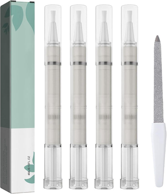 4 Pieces Nail Care Oil Pen, Nail Care Oil Pen Nourishing, Nail Moisturizer Oil, Deeply Moisturizes and Nourishes