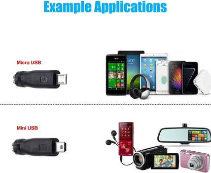 SoulBay 5V Power Supply AC100-240V to DC 5 Volt 2Amp Adapter Versatile Charger Cord 10W w/ 8 Tips, for USB Hub, TV Box, Tablet, Camera, BT Speaker, GPS, Webcam, Router and More 5V Electronics