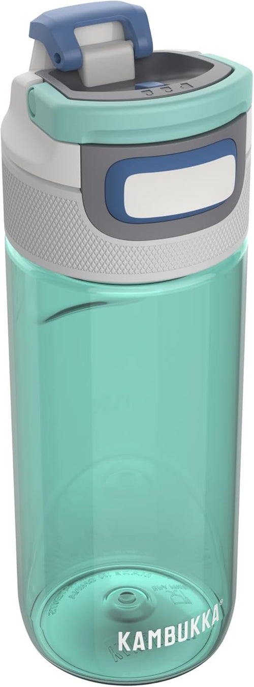 Kambukka Elton Tritan Water Bottle, Plastic Drink Bottle, Leakproof, for outdoor sports, Clear water bottle with 3 in 1 lid, Ice Green, 500 ml