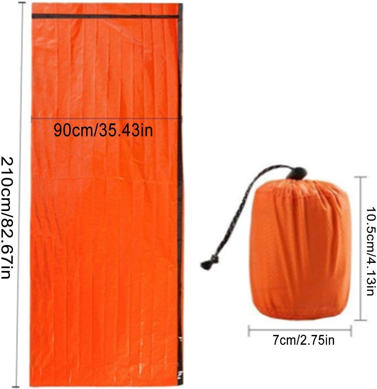 GUANGLU Emergency Survival Shelter Kit - Emergency Blankets Thermal Survival Blankets Camping Rescue Blanket Waterproof Lightweight Emergency Sleeping Bag for Camping Hiking Outdoor Activities