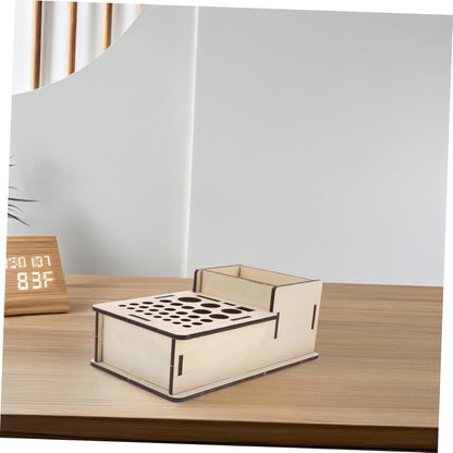 Generic Wooden PU Craft Tool Holder Efficient Organization for DIY Projects Versatile Storage Rack for Crafting Tools Unique Aesthetic Design Minimalist Style Workspace