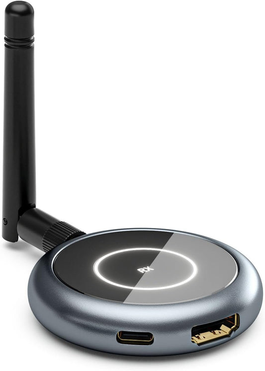 AIMIBO Wireless HDMI Receiver - Support 1X4 Receivers, 5GHz, 1080P @ 60Hz Full HD, Low Latency - Wireless HDMI Extend Video & Audio for Laptop, TV Box, Camera, DVD to TV, Monitor, Projector,165FT/50M