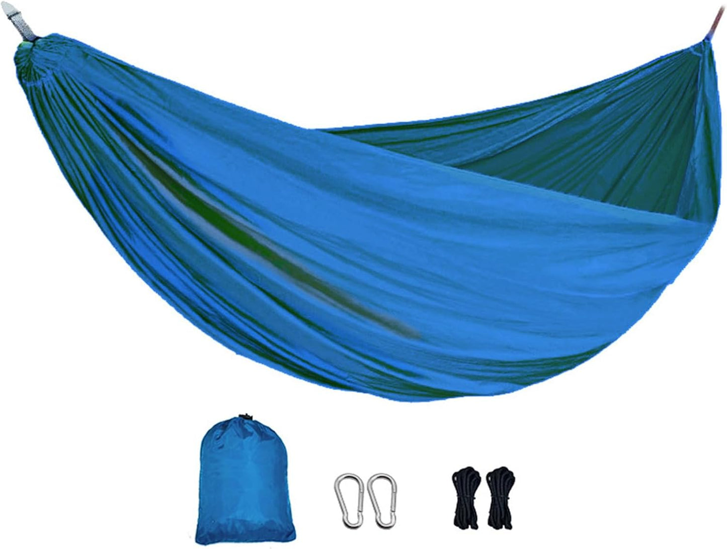 Hammock for Camping,Folding Travel Hammock Camping Supplies | Portable Outdoor Gear with 2 Tree Straps & Bag, Travel Accessories Survival Gear for Hiking