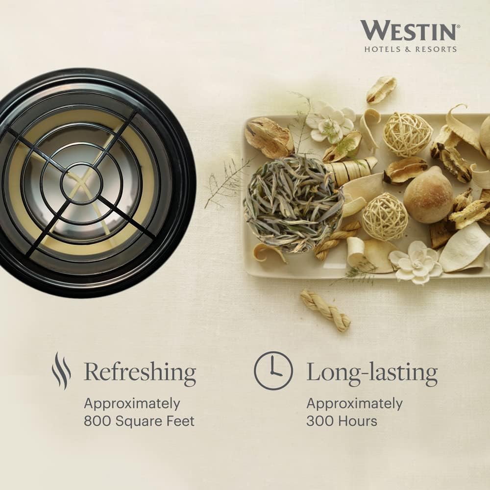 Westin White Tea Home Diffuser - Scent Machine with Refill Cartridge - Air fresheners for Home - Signature White Tea Scent