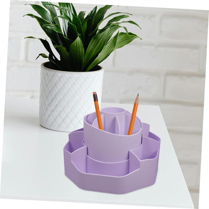 Parliky Desk Pencil Holder Rotating Pen Organizer for Easy Access Storage Accessory for Office Rotation for Efficient Workspace Organization