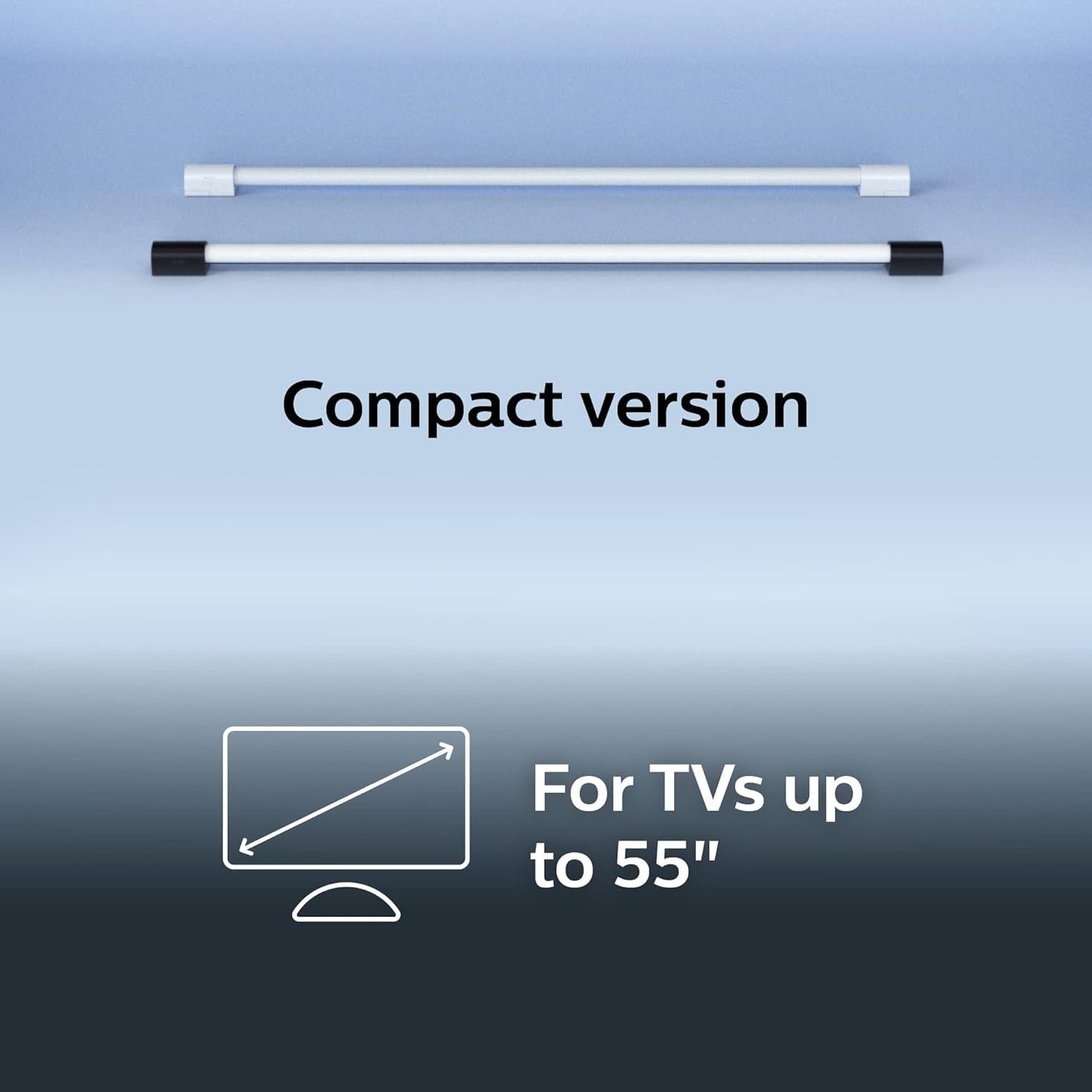 Philips HUE White & Color Ambiance Play Gradient Light Tube Compact, Color Changing, Bluetooth & Zigbee Compatible, Voice Activated with Alexa, HomeKit & Google Assistant, Music Sync, Black